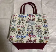 希少✨　美品　プティタプティ　ミニトートバッグ　パリ柄　京都