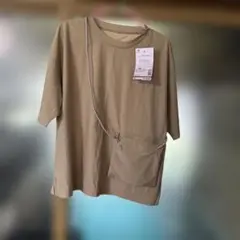 ワークマンベージュ Lサイズ Tシャツ 2WAYデザイン　ワークマン