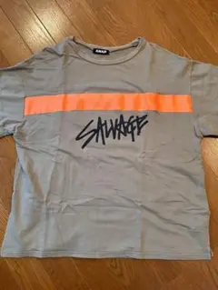 ANAP サバイバル Tシャツ グレー/オレンジ