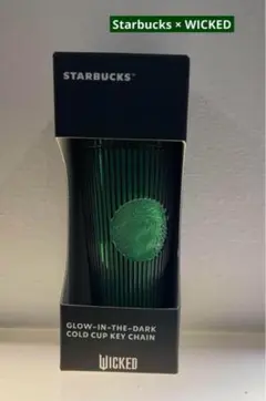 Starbucks WICKED コールドカップ　スタバ キーチェーン グリーン