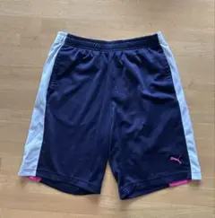 PUMA ハーフパンツ ネイビー/ホワイト/ピンク