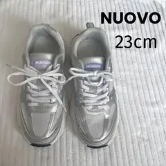 ★美品★NUOVO ヌオーヴォ シルバー N9376J 23.0