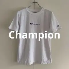 チャンピオン Tシャツ M ホワイト ヘビーウェイト リバースウィーブ 刺繍ロゴ