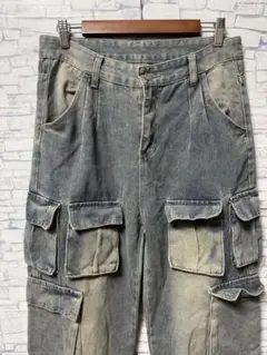 デニム カーゴパンツ