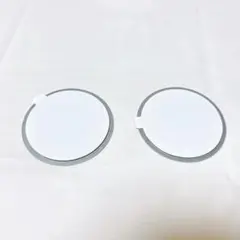 2枚セット　スマホリング用 メタルプレート 3M両面テープ ホワイト