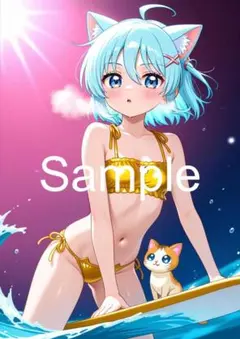 A4サイズアートポスター 1点もの 美女ポスター最高品質 E-D--３４