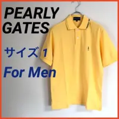 美品❣️ パーリーゲイツ メンズ ゴルフ シンプル ポロシャツ サイズ1