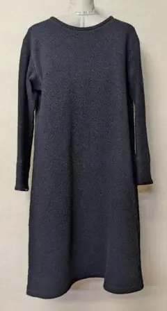 イッセイミヤケISSEYMIYAKE ハートHAAT ウールチュニック 黒×青