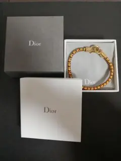 Dior レザーブレスレット