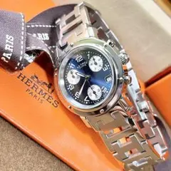 【HERMES】✨極美品✨ クリッパー レディース 腕時計 クロノグラフ