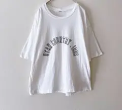 JOURNAL STANDARD relume コットンアーチロゴ　TEE 白