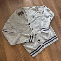 ブルークロスのカーディガン　グレー