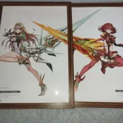 ゼノブレイド２　ホムラ　ヒカリ　額装