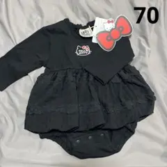 ハローキティ ベビー ロンパース 70cm バースデイ