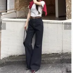 Raycassin デニム パンツ ハイウエスト