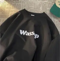 プリント 半袖 Tシャツ カットソー L ブラック 黒色 男女兼用 新品