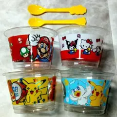 サーティワンアイスクリーム カップ4個 スプーン2個 ポケモン キティ マリオ