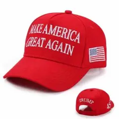 キャップ　トランプ大統領　MAGA　帽子　赤　レッド　TRUMP　45-47