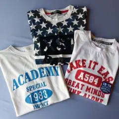 男子Tシャツ3枚組　160