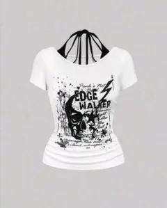 SHEIN　Tシャツ　ピチT　グランジ　y2k