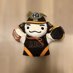 阿部慎之助　武士風ぬいぐるみ