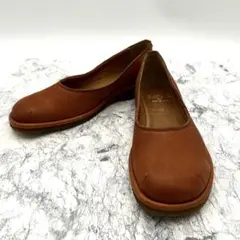 美品✨ SAYA サヤ レザースリッポン 24 ブラウン フラット パンプス