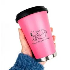 ピンク❤️スヌーピータンブラー❤️SNOOPY 保温 マグ 水筒 ステンレス製