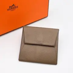 ❤️HERMES❤️エルメス バスティア 水色系 小銭入れ コインケース 箱
