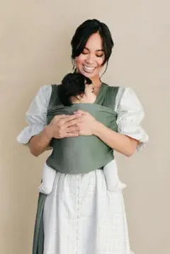 SOLLY baby wrap basil ソリーベビーラップ バジル
