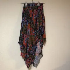 カモ柄 ロングスカート