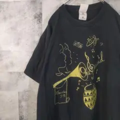 フルーツオブザルーム半袖TシャツUSA古着ビッグオーバーブラックXL　A13,2