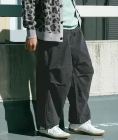 極美品✨デニムパラシュートパンツ 黒 ブラック19 Lサイズ
