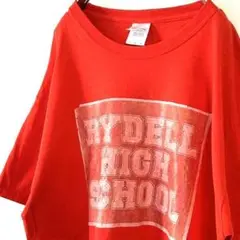 ギルダン RYDELL ハイスクール Tシャツ L レッド 赤 古着