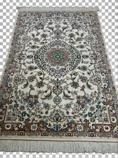 ペルシャ手織り絨毯ナイン産 110x160cm
