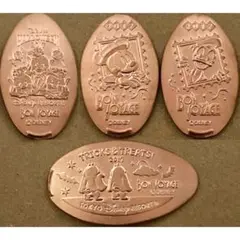 2017年　ディズニーリゾート　ヴォンヴォヤージュ　スーベニアメダル　4枚セット
