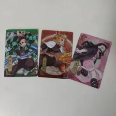 鬼滅の刃 プラスチックカード3枚