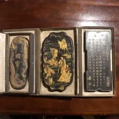 墨■中国墨 品味圓 大清乾隆年製 金山寺住持佛印乃 書道道具 古墨 450ｇ■ m97689367683_1.jpg?1734791861