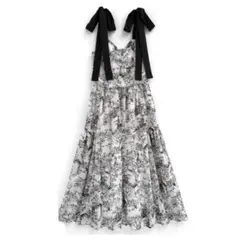 GRL ショルダーリボン花柄ワンピース[pu33]