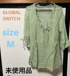 未使用品❣️GLOBAL SWITCH 七分袖シャツ　size M