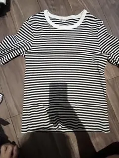 ユニクロ　ストライプ　Tシャツ　Lサイズ