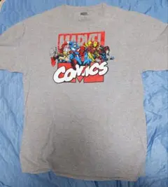 MARVEL スーパーヒーロー Tシャツ Lサイズ グレー