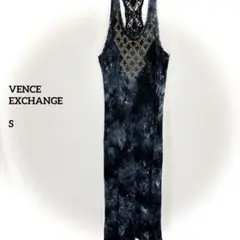 VENCE EXCHANGEノースリーブタイダイロングワンピース装飾S c070