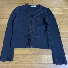 ギャラリービスコンティ 黒色カーディガン