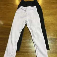 ever closet スウェットパンツ 2枚セット　パープル　ブラック
