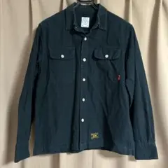 WTAPS ブラック ネルシャツ