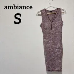早い者勝ち❣️ ambiance 【S】ノースリーブワンピース ジッパー付き