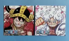 2個セット ONEPIECE ナツコミ2025 ツインステッカー 限定ワンピース