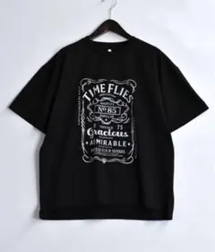 新品starting overオーバーサイズプリント クルーネック 半袖Tシャツ