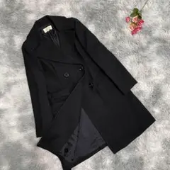 UNTITLED アンタイトル(M)ロングコート ウール アンゴラ 日本製 黒