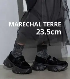 『新品タグ付き』MARECHAL TERRE　メリージェーンローファー　ブラック